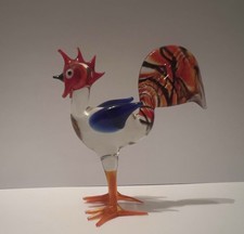 Vintage Murano Glass Rooster