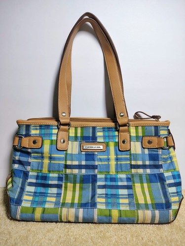 Caribbean joe plaid shoulder - caribbean,