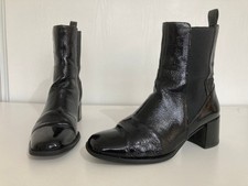 Vagabond Shoemakers Patent Leather Heeled Ankle Boots Size UK 6 EU 39