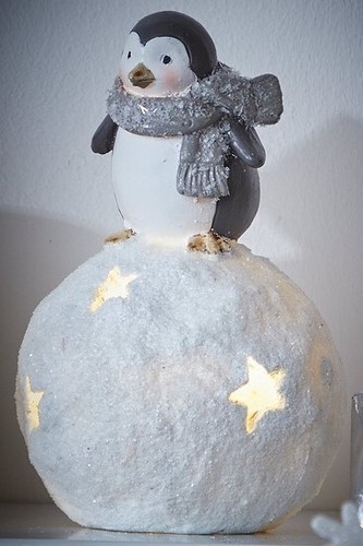 Penguin led snowball - on,