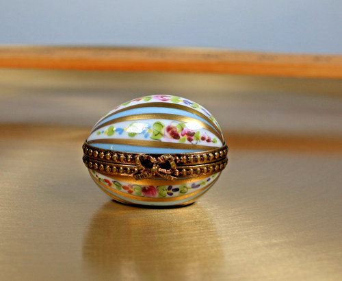 Miniature limoges egg trinket - miniature,