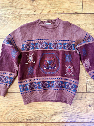 Vintage 80s mauve burgundy - vintage,