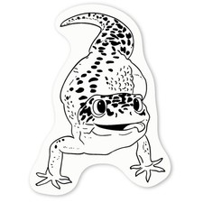 'Happy Leopard Gecko' Decal