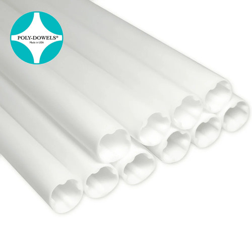 Large white cake dowel 16 - 16",