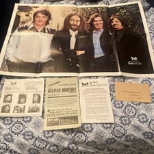 Original THE BEATLES Official Fan Club Poster 1969 with paperwork