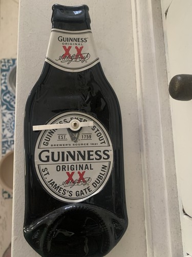 Guinness bottle wall clock