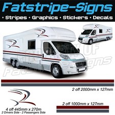 MOTORHOME VINYL STRIPES GRAPHICS STICKERS DECALS CAMPER VAN RV CARAVAN HORSEBOX