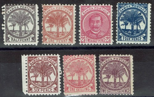Samoa 1886 king and palm - 1886,
