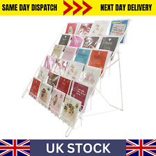 6 Tier Foldable Collapsible Counter Greeting Card & Book Display White (E6W)