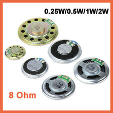 Small Speakers 8 Ohm 0.25W/0.5W/1W/2W Round Speaker Loudspeaker Various Sizes