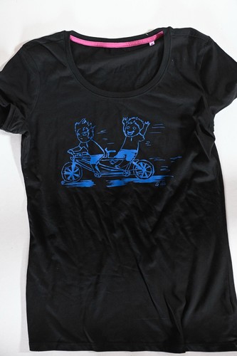 Womens tee tandem - tee...tandem, bicycle
