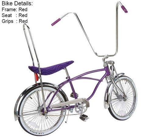 Lowrider red bike - red,