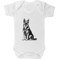 'German Shepherd Sitting' Baby