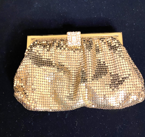Vintage gold mesh evening - vintage,