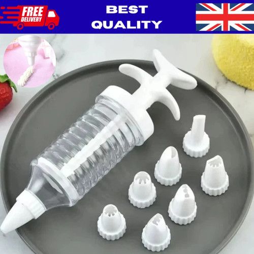 8pcs icing syringe gun - syringe,