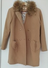 Coat With Detachable Raccoon Rur Collar
