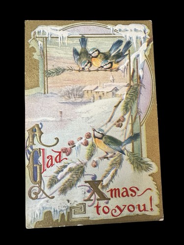 Christmas antique postcard - christmas,