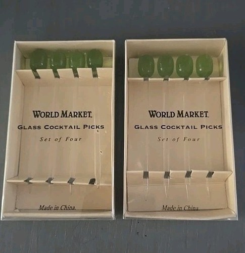 World market glass olive - glass,