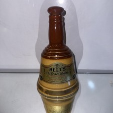 Bells Old Scotch Whisky Mini Decanter  70 Proof 6 2/3 Floz 1970s