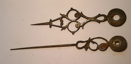 Pair steel longcase - longcase, clock