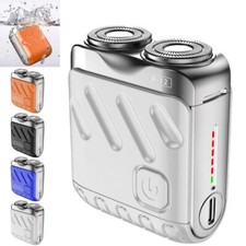 Mini Electric Razor Double-Ring Beard Shaver Portable Pocket Shaver Men's Shaver