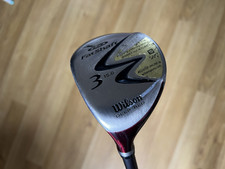 Left Hand Wilson Deep Red 3 Wood / 15 Degree / Wilson FatShaft 480 Grafalloy