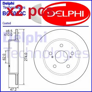 Pcs rear brake disc - pcs,