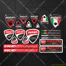 DUCATI  CORSE Motorcycle DECAL   Sticker Fuel Tank Fairing Body Badge HELMET