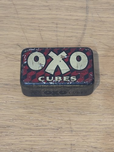 Vintage oxo cubes tin - vintage,