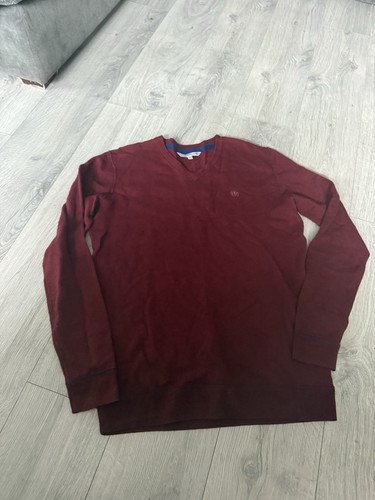 Fat face men burgundy crew - men's,