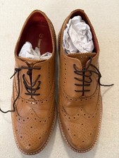 Samuel Windsor Men's Tan Leather Brogues Prestige Collection, Size 11 UK