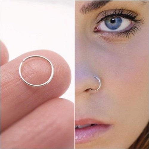 925 sterling silver thin nose - 925,