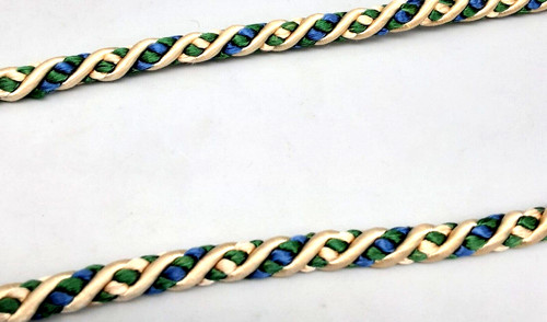 Blue green cream - &,