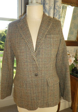 Ralph Lauren ladies brown tweed blazer jacket US6, UK10 NWOT