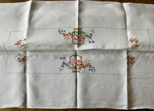 Vintage white linen - vintage,