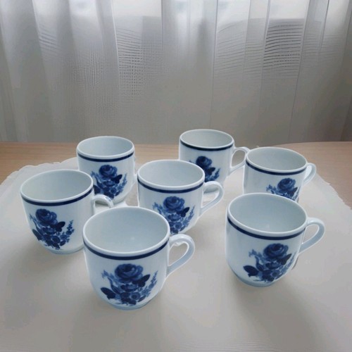 Blue roses demitasse cups - demitasse,