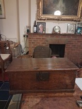 Small Antique Coffer/ Blanket