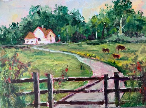 Original painting cottage - original,