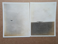 2 OLD PHOTO AEROPLANE AVIATION TRANSPORT 1910S PS 253