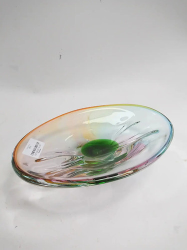 Vintage art glass - vintage, oval