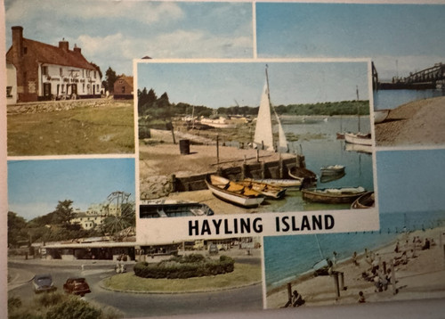 Vintage postcard hayling - vintage,