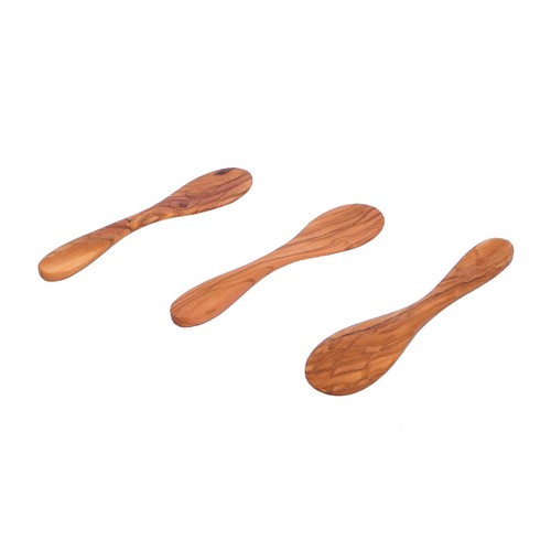 Olive wood avocado - olive, spoon