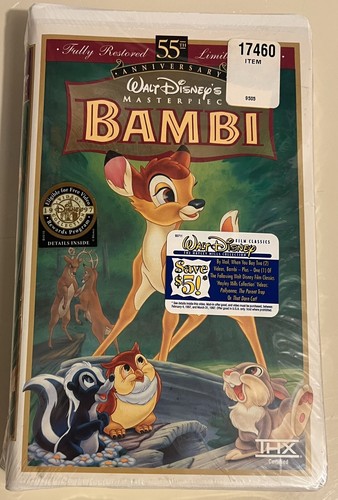Disney vhs bambi - disney,