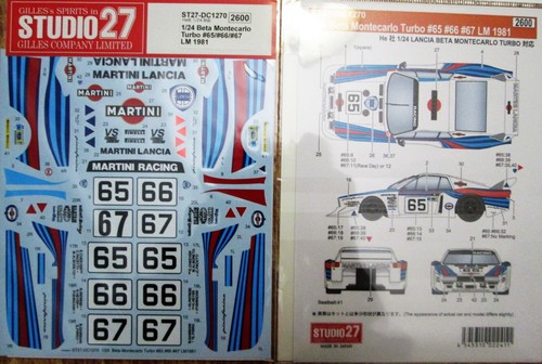 Decal s27dc1270 1981 - 1/24:,