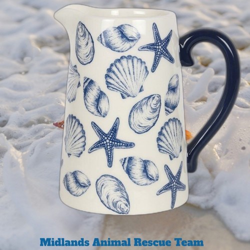 Seashell print rustic - seashell, ceramic