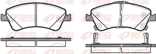 Brake pads front axle 1341 - brake,
