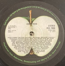 Beatles Abbey Road Original UK 1969 LP dark green Apple No Her Majesty on label