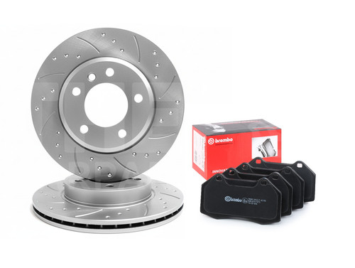 Front drilled brake discs - front,