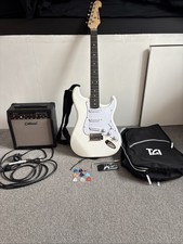 White Chord 6 String Electric Guitar Kit