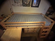 Cabin Bed with Pull Out Desk